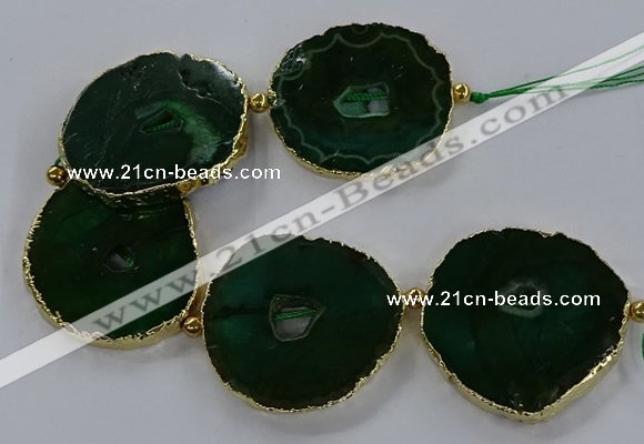 CNG2863 8 inches 40*45mm - 50*60mm freeform druzy agate beads