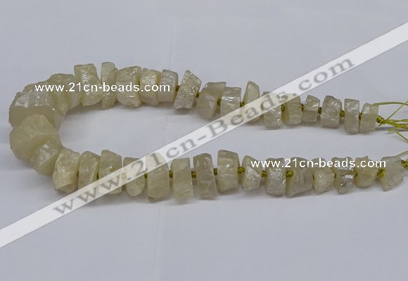CNG2941 15.5 inches 10*15mm - 20*30mm nuggets plated white crystal beads