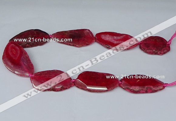 CNG2952 15.5 inches 25*35mm - 30*50mm freeform agate beads