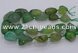 CNG3051 25*30mm - 30*40mm nuggets agate gemstone beads
