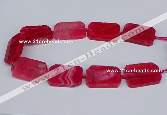CNG3082 15.5 inches 30*40mm - 35*45mm freeform agate beads