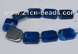 CNG3083 15.5 inches 30*40mm - 35*45mm freeform agate beads