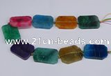 CNG3086 15.5 inches 30*40mm - 35*45mm freeform agate beads