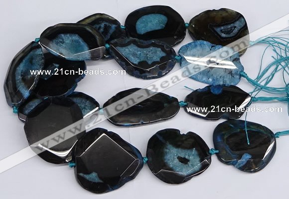 CNG3136 15.5 inches 35*45mm - 45*50mm freeform druzy agate beads