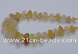CNG3205 10*25mm - 12*45mm faceted nuggets yellow quartz beads