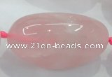 CNG358 15.5 inches 25*40mm - 40*60mm nuggets rose quartz beads