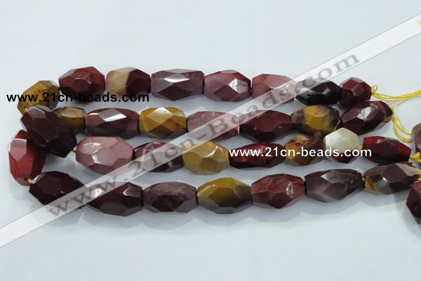 CNG371 15.5 inches 20*25mm faceted nuggets mookaite beads