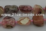 CNG5292 15.5 inches 8*12mm - 15*20mm nuggets pink opal gemstone beads