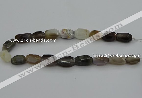 CNG5322 15.5 inches 12*16mm - 15*25mm faceted nuggets agate beads