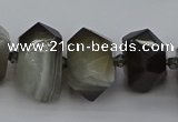 CNG5324 15.5 inches 12*16mm - 15*20mm faceted nuggets agate beads