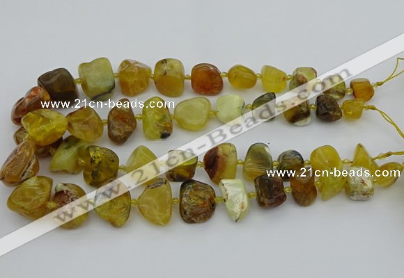 CNG5429 8*12mm - 16*20mm nuggets yellow opal beads wholesale