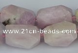 CNG5446 15.5 inches 12*16mm - 15*25mm faceted nuggets kunzite beads