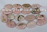CNG5837 15.5 inches 20*30mm - 35*45mm faceted freeform rhodochrosite beads