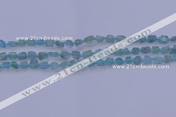 CNG5908 15.5 inches 4*6mm - 6*10mm nuggets rough light apatite beads
