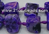 CNG6002 15.5 inches 12*16mm - 15*18mm nuggets agate beads