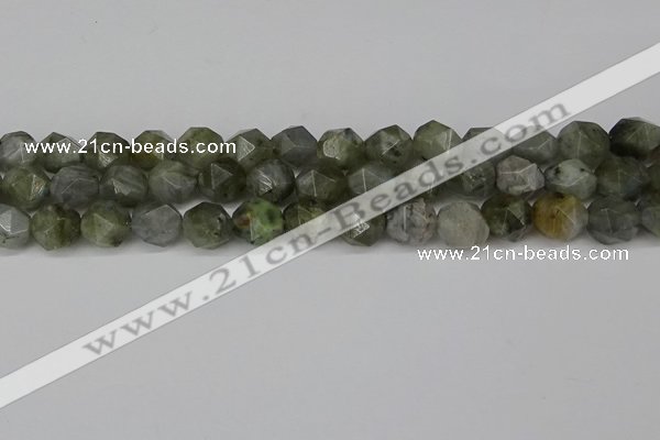 CNG6184 15.5 inches 10mm faceted nuggets labradorite beads