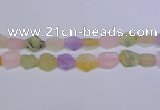 CNG6363 15.5 inches 14*18mm - 16*22mm freeform matte mixed quartz beads