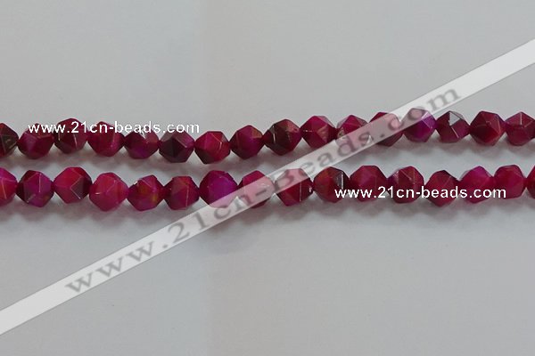 CNG6536 15.5 inches 10mm faceted nuggets red tiger eye beads