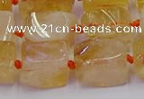 CNG6804 15.5 inches 8*12mm - 10*16mm nuggets citrine beads