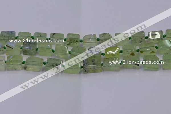 CNG6810 15.5 inches 8*12mm - 10*16mm nuggets prehnite beads