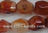 CNG685 15.5 inches 15*18mm - 18*20mm faceted nuggets agate beads