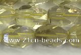 CNG6954 10*14mm - 12*16mm faceted nuggets lemon quartz beads