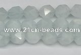CNG7260 15.5 inches 6mm faceted nuggets aquamarine beads