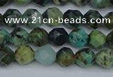 CNG7385 15.5 inches 6mm faceted nuggets African turquoise beads