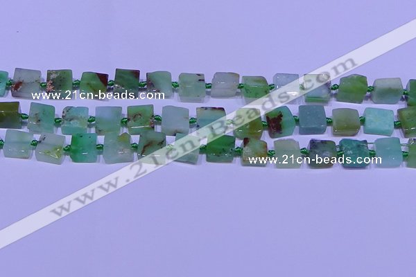 CNG7549 12*14mm - 14*15mm freeform Australia chrysoprase beads