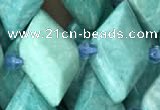 CNG7710 15.5 inches 13*20mm - 15*25mm faceted freeform amazonite beads