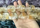 CNG7828 15.5 inches 22*30mm - 28*35mm faceted freeform citrine beads