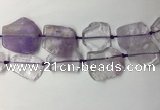 CNG7974 25*30mm - 35*45mm freeform light amethyst slab beads