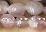 CNG8005 15.5 inches 6*8mm nuggets Madagascar rose quartz beads