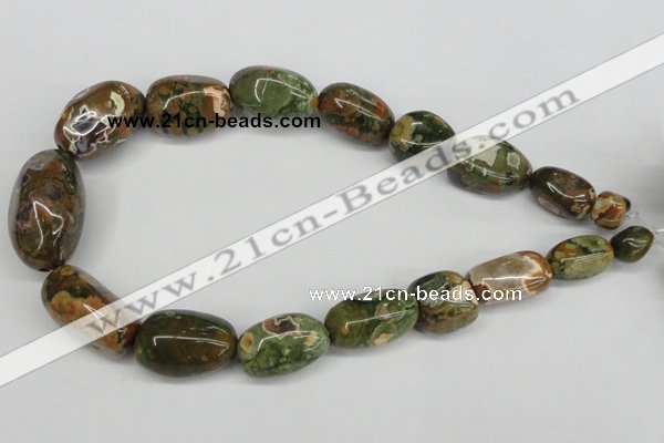 CNG81 15.5 inches 10*20mm - 20*35mm nuggets rhyolite gemstone beads