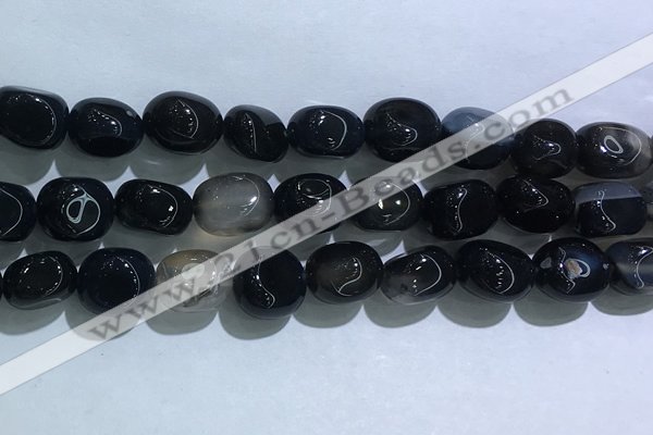 CNG8161 15.5 inches 10*14mm nuggets agate beads wholesale