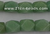 CNG830 15.5 inches 13*18mm faceted nuggets green aventurine beads