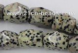 CNG841 15.5 inches 13*18mm faceted nuggets dalmatian jasper beads