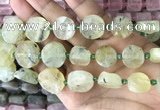 CNG8656 15.5 inches 10mm - 20mm freeform green rutilated quartz beads