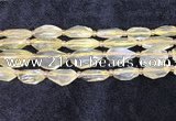 CNG8682 12*23mm - 15*25mm faceted freeform lemon quartz beads