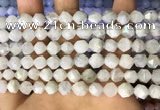 CNG8757 15.5 inches 8mm faceted nuggets white moonstone beads
