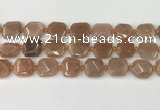 CNG8812 15.5 inches 16mm - 20mm faceted freeform moonstone beads