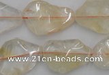 CNG889 15.5 inches 15*20mm – 20*30mm freeform citrine beads