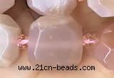 CNG8927 15 inches 14mm - 16mm faceted freeform moostone beads