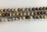 CNI371 15.5 inches 8mm round American picture jasper beads