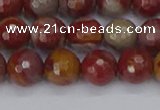 CNJ310 15.5 inches 8mm faceted round noreena jasper beads