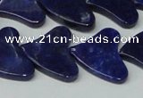 CNL1290 15.5 inches 21*22mm heart natural lapis lazuli beads