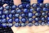 CNL1686 15.5 inches 4mm round & 9*9mm drum lapis lazuli beads