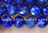 CNL1716 15.5 inches 6mm faceted round lapis lazuli beads