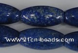 CNL446 15.5 inches 15*30mm rice natural lapis lazuli gemstone beads