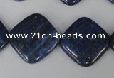CNL526 15.5 inches 20*20mm diamond natural lapis lazuli gemstone beads
